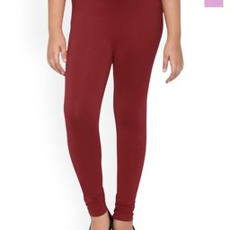 FRENCH KLEIDER Girls Pack Of 2 Cotton Mid-Rise Churidar-Length Leggings-26