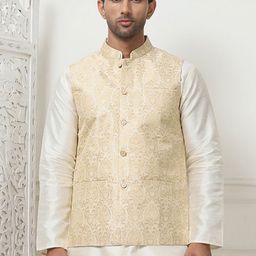 Anouk Woven Design Nehru Jacket image 3