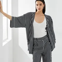 Koton Vertical Striped Shrug-26