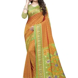 KALINI Striped Satin Border Saree-18