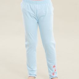 Kookie Kids Full Length Solid Color Leggings - Blue-image-86