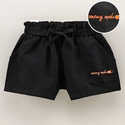Vitamins Knee Length Shorts - Black Orange-image-14