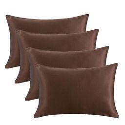 Angel Mommy Superb Bouncing & Jumping Microfiber Pillow Set Of 4 Small - Brown-8