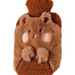 FunBlast Cartoon Design Hot Water Bag with Soft Cover 1000 ml - Brown-22