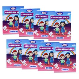 Witty Baby Colouring Books for Kids Pack of 8 - English-20