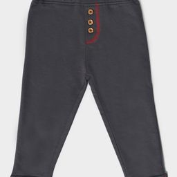 Mi Arcus  Cotton Solid Rolled Up Pant Grey-image-98