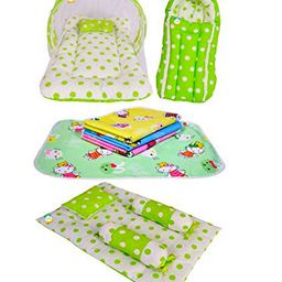 Kwitchy Baby Bedding Combo New Born Complete Sleeping Essentials - Green-15