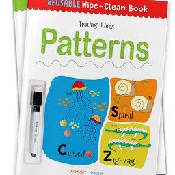 Reusable Wipe And Clean Book Tracing - Lines Patterns : Trace And Practice Patterns-11