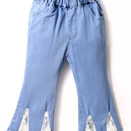 Mark & Mia BootcutJeans with Lace Detailing - Blue-image-3