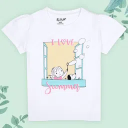J&JP Girls 3 Printed Extended Sleeves T-shirt-image-82