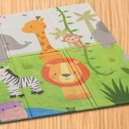 Intelliskills 2 in 1 Play Mat Jungle & Roadmap Theme - Multicolour image 4