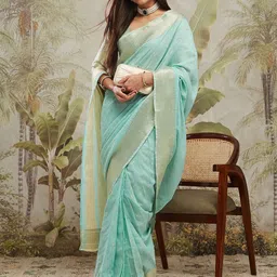 RACHNA Woven Design Zari Ready to Wear Saree-picture-21