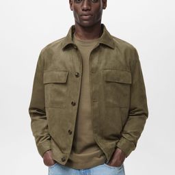 MANGO MAN Suede-Finish Tailored Jacket-picture-12