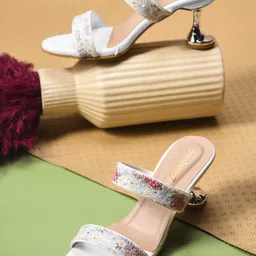 DressBerry Women Embellished Kitten Sandals-14