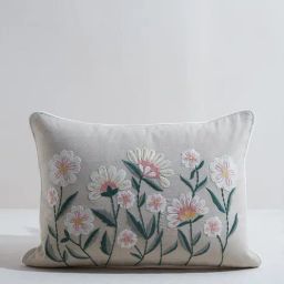 Westside Home Multicolor Floral Embroidered Cushion Cover-image-44