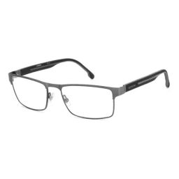 Carrera Gunmetal Rectangular Eye Frame for Men-picture-8