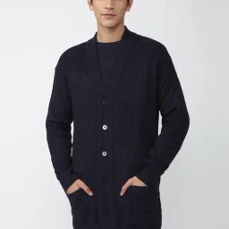 Forever 21 Navy Regular Fit Cardigan-picture-36