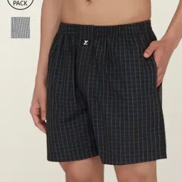 XYXX Multicolor Check Boxers - Pack of 2-image-83