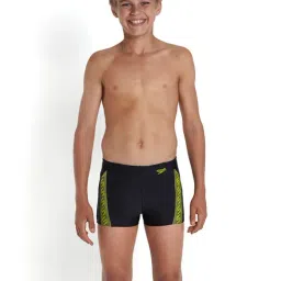 Speedo Kids Black Printed Swim Shorts-image-18
