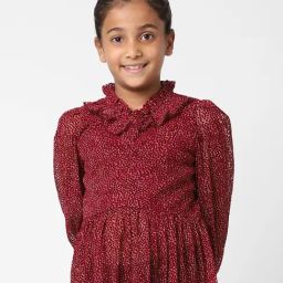 KIDS ONLY Kids Maroon Printed Full Sleeves Top-image-54
