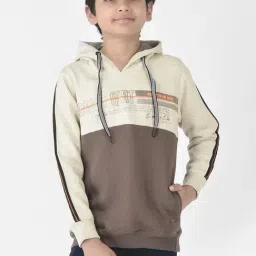 Crimsoune Club Kids Brown & Off-White Printed Full Sleeves Sweatshirt-image-21