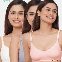 Inner Sense Multicolor Full Coverage Maternity Bra - Pack of 3-picture-13