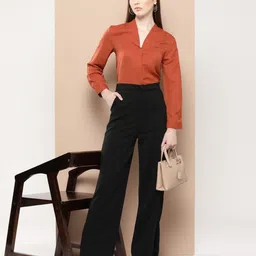 her by invictus Solid Shirt Style Top-image-87