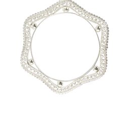 ZULKA Set Of 4 Gold-Plated Zircon Diamond-Studded Bangles image 3