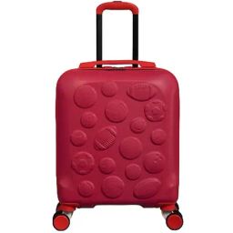 it luggage Half Time Red Kids Underseater 18 inches Embossed HardCase Travel Bag Trolley Bag-image-70