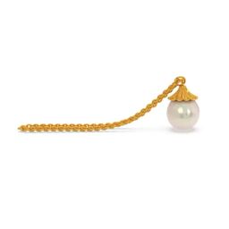 Kisna Diamond & Gold Jewellery 14k Pure Gold Spencer Watch Charm for Women-image-1