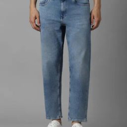 Louis Philippe Blue Cotton Slim Fit Jeans-image-45