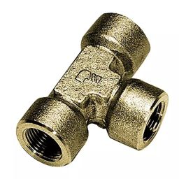 Legris Brass Pipe Fitting Tee Threaded Equal Tee Female BSPP 1/8 inch to Female BSPP 1/8in, 0145 10 10 (Pack of 5 Pcs)-picture-27