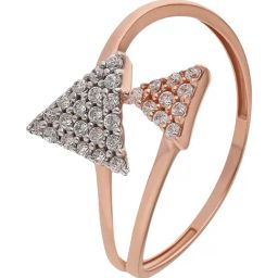 Malabar Gold and Diamonds 18k (750) BIS Hallmark Rose Gold Ring for Women-image-86