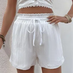 StyleCast Women Self Design Mid-Rise Regular Shorts-picture-45