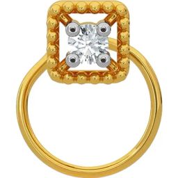Kisna Diamond & Gold Jewellery 18k Gold & Diamond DelaneyNosepin for Women-image-39