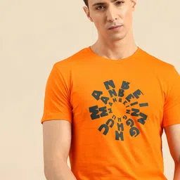 Being Human Brand Logo Printed Pure Cotton T-shirt-image-29