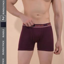 Dollar Bigboss Assorted Combed Cotton Trunks - Pack of 2-picture-27
