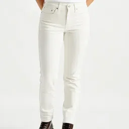 Levi's 724 Bright White Slim Fit High Rise Jeans-picture-28
