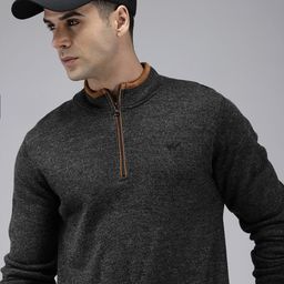 Wildcraft Mock Collar Long Sleeves Pullover Sweaters-image-18