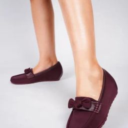 The White Pole Women's Maroon Casual Loafers-image-24