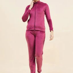 Sweet Dreams Pink Regular Fit Sports Jacket Track Pants Set-picture-30