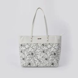 Ginger by Lifestyle White Printed Shoulder Handbag-image-43