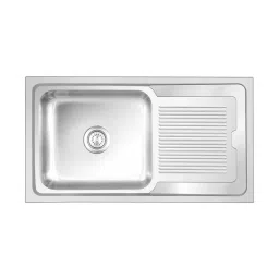Nirali BG Kitchen Sink Rectangular Straight Series Medium 865x510 mm (34x20 inch) Glossy Finish Stainless Steel, Orra Ultra-picture-48