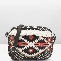 Sangria Geometric Printed Structured Sling Bag image 2