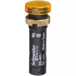 Schneider Electric X VL Series Yellow 12 V 12 mm Panel Mount Indicator, XVLA325-41