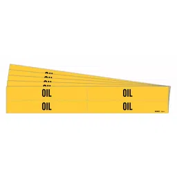 BRADY Pipe Marker Oil Yellow & Black for 3/4 to 2-3/8 inch Outer Diameter Pipe, 781XT9 Pack of 20 Pcs)-image-38