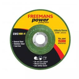 Freemans 4 inch/100 mm Green Aluminum Oxide Grinding Wheel GWG100-4 (Pack of 25)-image-39