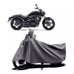 Auto Pearl Two Wheeler Cover with Bag for Kawasaki Vulcan S BS6, Silver-image-32