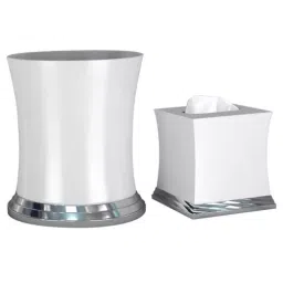 Plumeria Resin Sag Harbor Crafted Dustbin And Boutique Tissue 1 Set SH89H-image-59