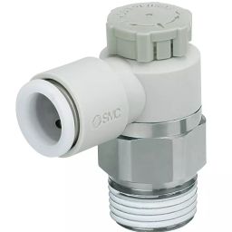 SMC 12.7 mm (1/2 Inch) Elbow Type Speed Controller AS4201F-04-12SA-picture-1